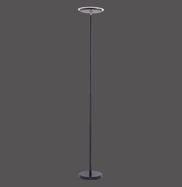 Flexibler LED Deckenfluter Schwarz Touch 181 cm dimmbar
