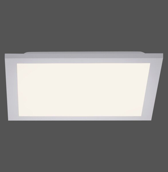 Weiße LED Deckenleuchte flach blendarm B:29,5 cm 3000 K