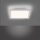 Weiße LED Deckenleuchte flach blendarm B:29,5 cm 3000 K