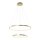 LED Pendelleuchte Ringe in Gold Metall Ø50 cm 3000 K