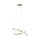 LED Pendelleuchte Ringe in Gold Metall Ø50 cm 3000 K