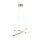 LED Pendelleuchte Ringe in Gold Metall Ø50 cm 3000 K
