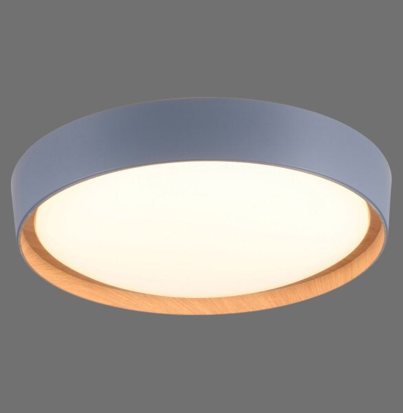 Plafonnier LED Gris Naturel Ø40 cm 3400 lm dimmable