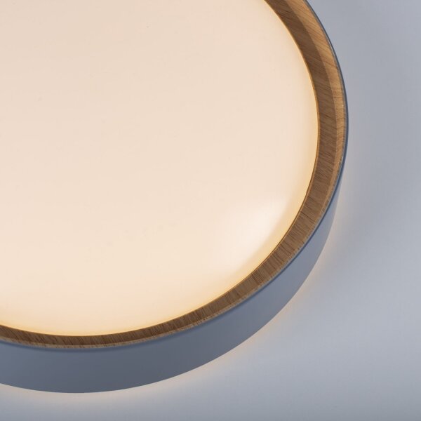Plafonnier LED Gris Naturel Ø40 cm 3400 lm dimmable