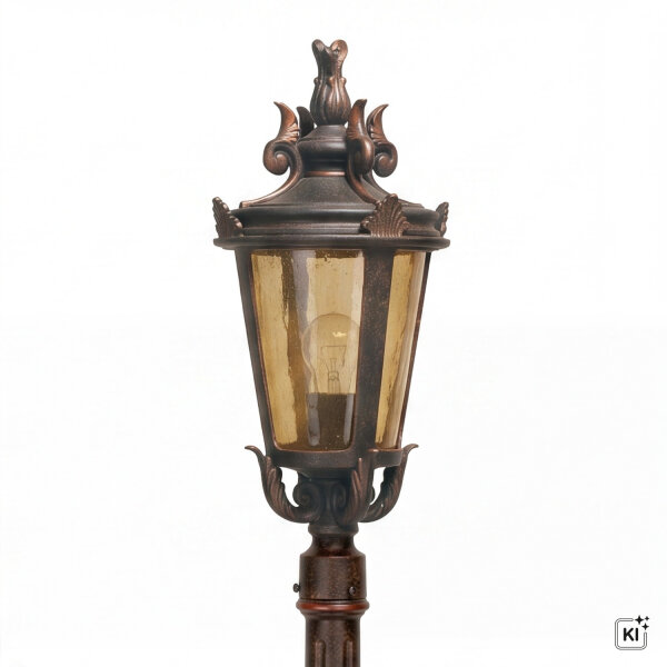 Garten Standleuchte BISHOP H:117cm in Bronze antik