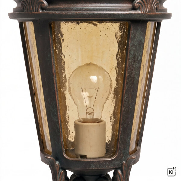 Garten Standleuchte BISHOP H:117cm in Bronze antik