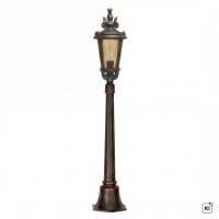 Garten Standleuchte BISHOP H:117cm in Bronze antik