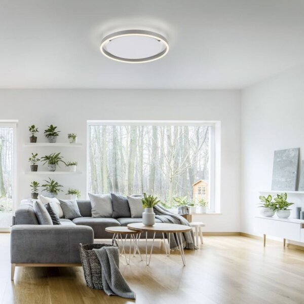 LED Deckenlampe Aluminium Metall Ø39,3 cm 20 W dimmbar