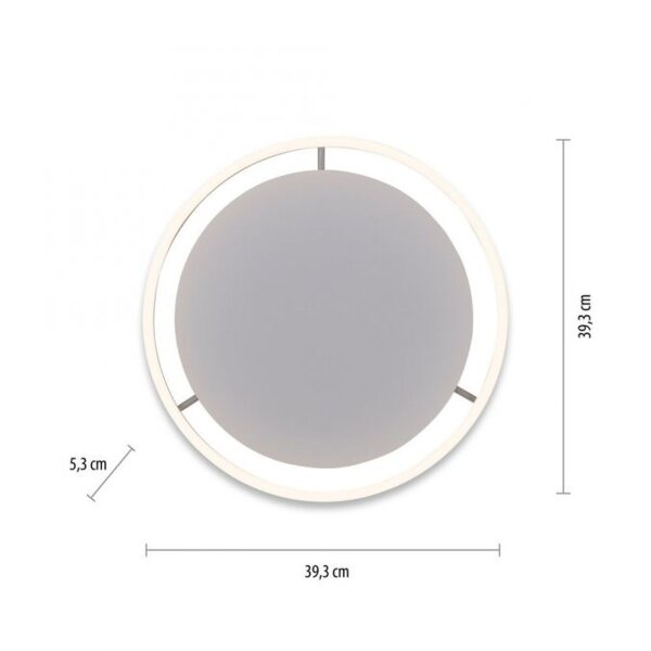 LED Deckenlampe Aluminium Metall Ø39,3 cm 20 W dimmbar