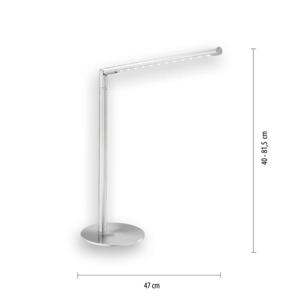 Schwenkbare LED Schreibtischleuchte Metall 5 W dimmbar