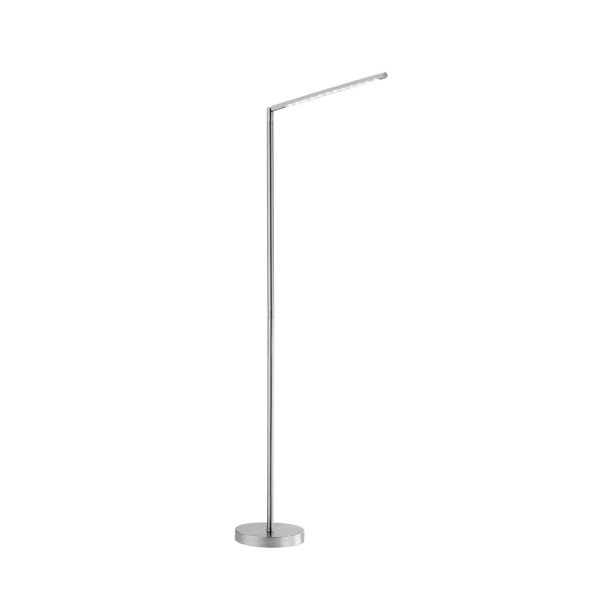Schwenkbare LED Stehlampe in Stahl 3000 K dimmbar