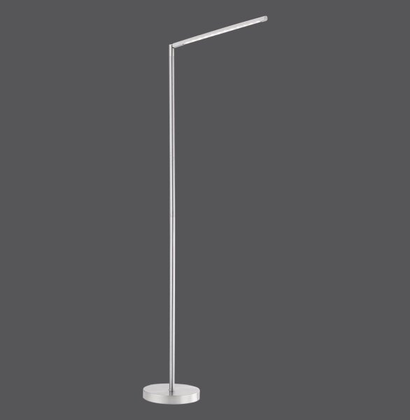 Schwenkbare LED Stehlampe in Stahl 3000 K dimmbar