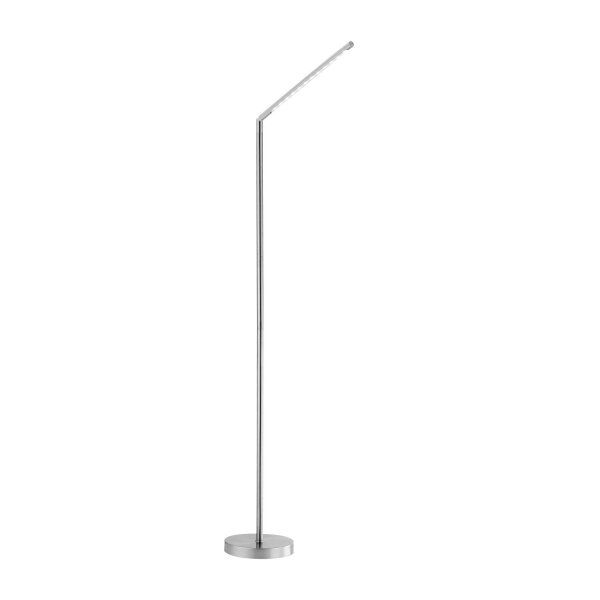 Schwenkbare LED Stehlampe in Stahl 3000 K dimmbar