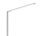 Schwenkbare LED Stehlampe in Stahl 3000 K dimmbar