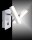 Spot mural LED en acier métal mobile 225 lm interrupteur