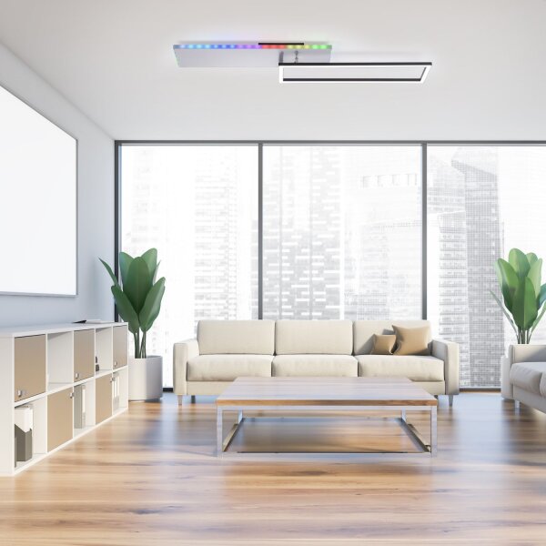 Plafonnier LED à intensité variable Rainbow RGB avec télécommande
