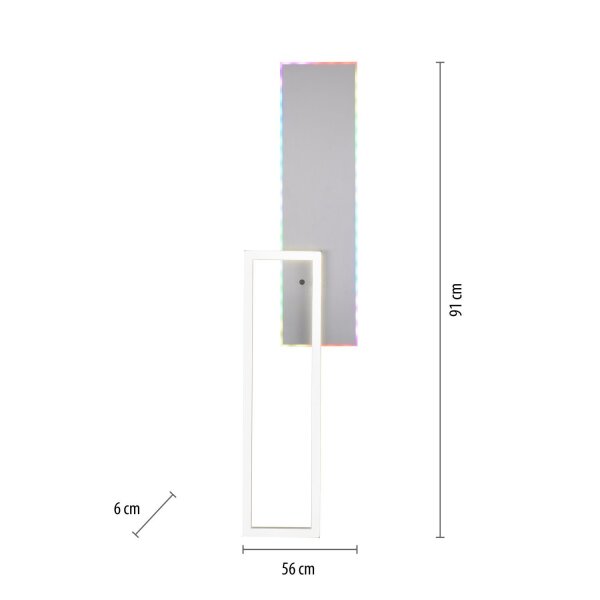 Plafonnier LED à intensité variable Rainbow RGB avec télécommande