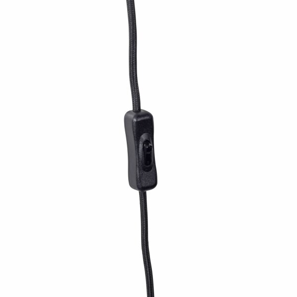 Lampe de table stylée verre fumé bois E14 60 cm 2 flammes