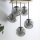 Stylische Deckenlampe Glas Holz E14 B:37 cm blendarm