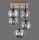 Stylische Deckenlampe Glas Holz E14 B:37 cm blendarm
