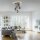 Stylische Deckenlampe Glas Holz E14 B:37 cm blendarm