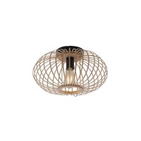 Runde Deckenlampe Skandinavisch Metall Holz E27...