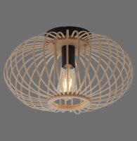 Runde Deckenlampe Skandinavisch Metall Holz E27...
