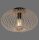 Runde Deckenlampe Skandinavisch Metall Holz E27 Ø40 cm