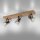 Spot de plafond réglable verre chêne E14 65 cm faible éblouissement