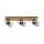 Spot de plafond réglable verre chêne E14 65 cm faible éblouissement
