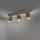 Beweglicher Deckenspot Holz Metall 76 cm E27 Vintage