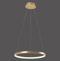 LED Hängelampe Ring in Gold Metall Ø39 cm...