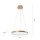 Lampe à suspendre LED Ring en métal doré Ø39 cm 2450 lm 19 W