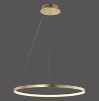 LED Hängelampe Ring in Gold Metall Ø60 cm...
