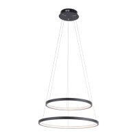Suspension LED Anneaux Anthracite M&eacute;tal &Oslash;50...