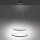 LED Pendelleuchte Ringe Anthrazit Metall Ø50 cm 3000 K