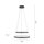 LED Pendelleuchte Ringe Anthrazit Metall Ø50 cm 3000 K