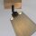 Deckenspot Stoffschirm Holz E27 verstellbar Taupe Natur