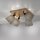 Spot de plafond tissu bois E27 L:59 cm mobile taupe naturel