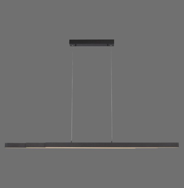 LED Pendelleuchte Anthrazit Metall 13 W 165 cm länglich