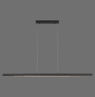LED Pendelleuchte Anthrazit Metall 13 W 165 cm länglich