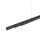 LED Pendelleuchte Anthrazit Metall 13 W 165 cm länglich