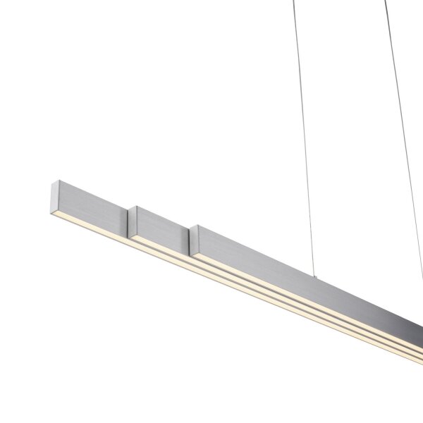 LED Pendelleuchte in Aluminium 13 W 165 cm länglich