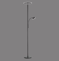 Dimmbarer LED Deckenfluter Schwarz Touch 193 cm Lesearm