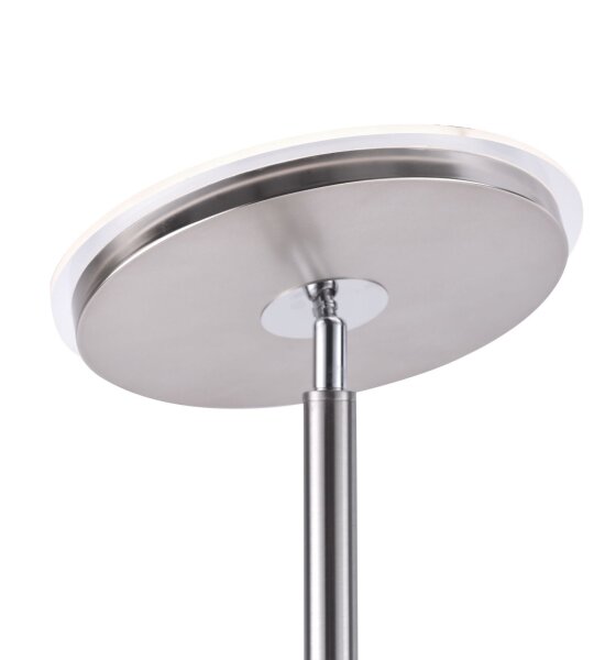 Dimmbarer LED Deckenfluter Stahl Touch 193 cm Lesearm