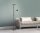 Flexibler LED Deckenfluter Schwarz Touch 190 cm Lesearm