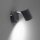 Projecteur mural mobile Noir Interrupteur GU10 P:12 cm