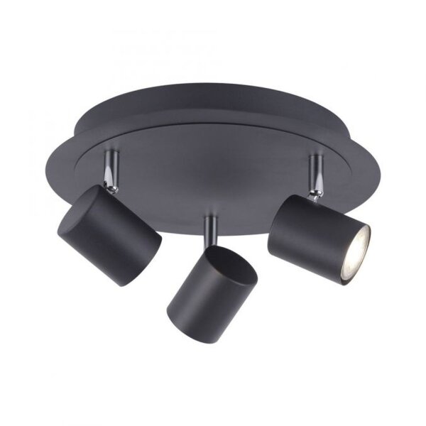 Verstellbarer Deckenspot Metall Schwarz GU10 Ø35 cm