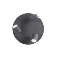 Verstellbarer Deckenspot Metall Schwarz GU10 Ø35 cm