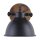 Flexibler Deckenspot Holz Metall E14 B:15 cm Industrial